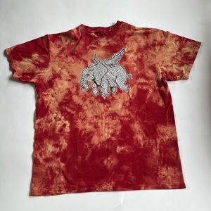 Vintage Jordan elephant graphic T-shirt. Custom bleached for cool look.  Size XL